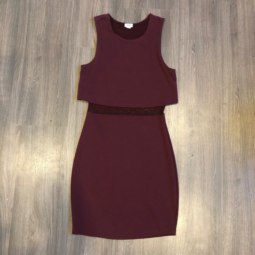 Burgundy Garage Dress